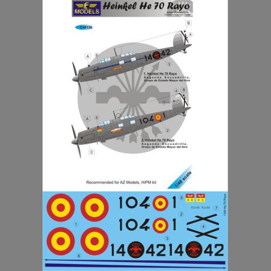 LF Models C48136 1/48 Heinkel He.70 Rayo