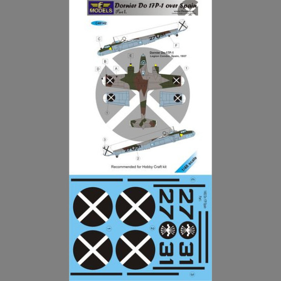 LF Models C48142 1/48 Dornier Do17P-1 over Spain I.
