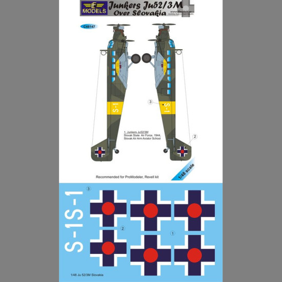 LF Models C48147 1/48 Junkers Ju 52/3M over Slovakia