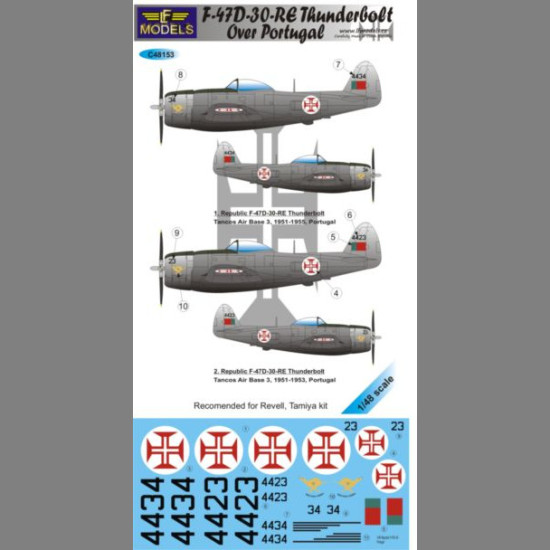 LF Models C48153 1/48 Republic F-47D-30-RE Thunderbolt over Portugal
