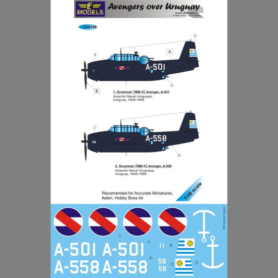 LF Models C48156 1/48 Grumman Avenger over Uruguay part II.