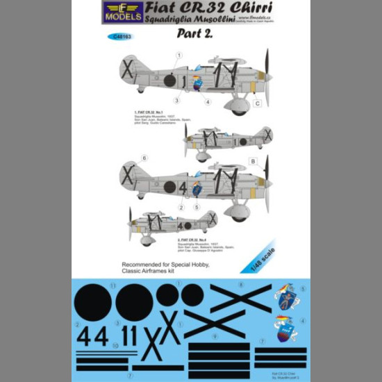 LF Models C48163 1/48 FIAT CR.32 Squadriglia Musollini part 2.