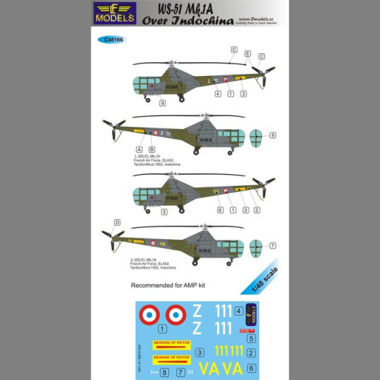 LF Models C48166 1/48 Westland Sikorsky WS-51 Mk.1A over Indochina
