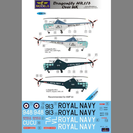 LF Models C48170 1/48 Westland Sikorsky HR.1/5 over UK