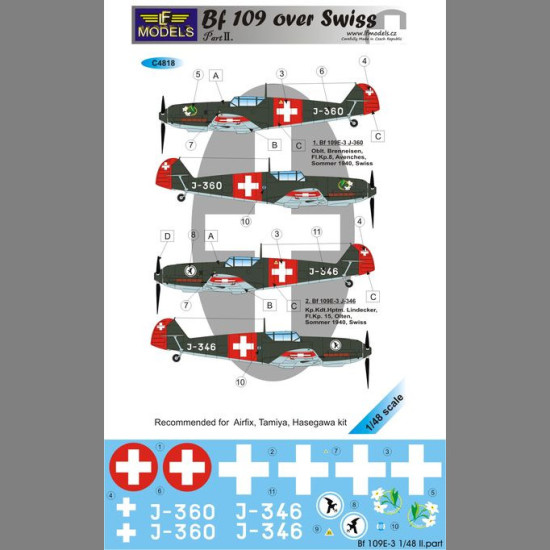 LF Models C4818 1/48 Bf 109 over Swiss II.