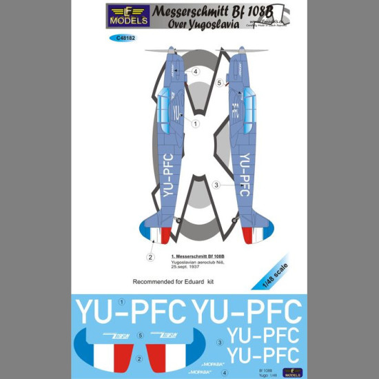 LF Models C48182 1/48 Messerschmitt Bf 108B over Yugoslavia