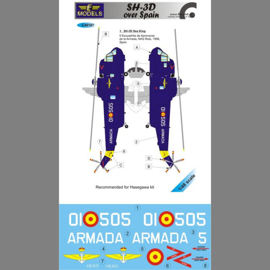 LF Models C48187 1/48 Sikorsky SH-3D over Spain