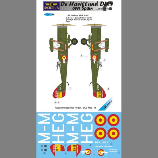 LF Models C48194 1/48 De Havilland DH.4 over Spain