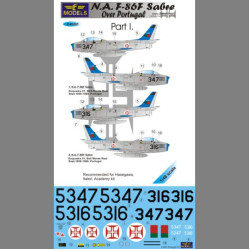 LF Models C48201 1/48 N.A. F-86F Sabre Over Portugal Part I.