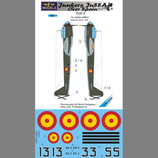 LF Models C48210 1/48 Junkers Ju 88A-4 over Spain part 2