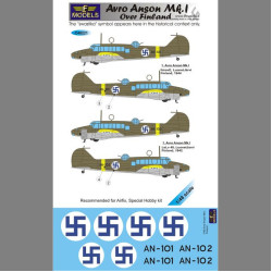 LF Models C48221 1/48 Avro Anson Mk.I. over Findland