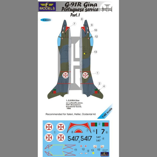 LF Models C48223 1/48 G.91R Gina Portuguese service part.1