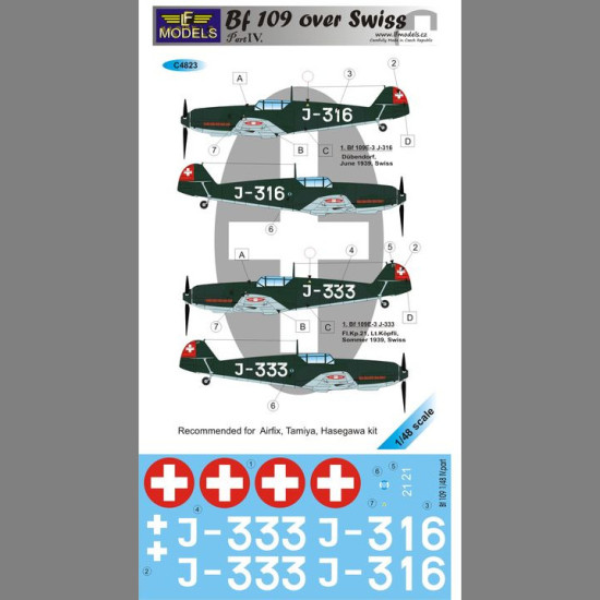 LF Models C4823 1/48 Bf 109 over Swiss IV.