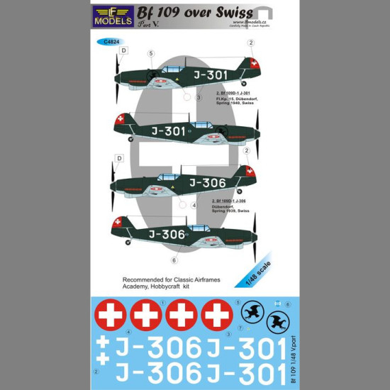 LF Models C4824 1/48 Bf 109 over Swiss V.