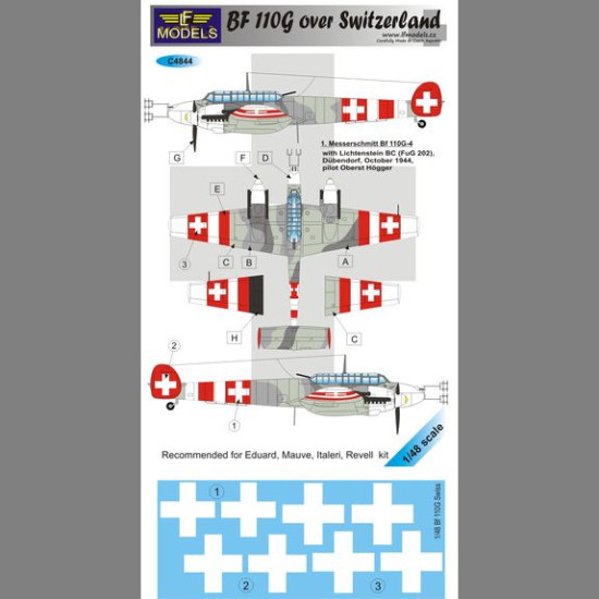 LF Models C4844 1/48 Bf 110G over Switzerland