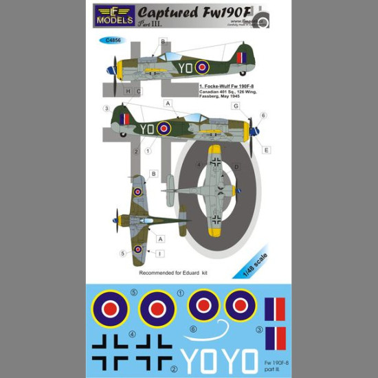 LF Models C4856 1/48 Captured Fw 190F part III.