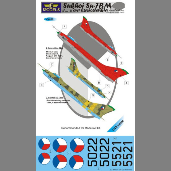 LF Models C4880 1/48 Sukhoi Su-7BM over Czechoslovakia part III.
