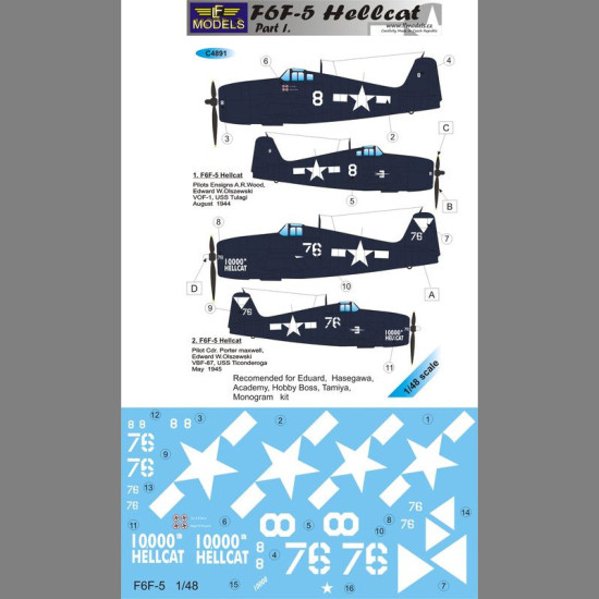 LF Models C4891 1/48 F6F-5 Hellcat part I.
