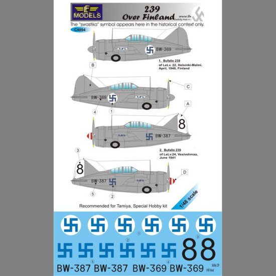 LF Models C4894 1/48 Brewster Model 239B over Finland