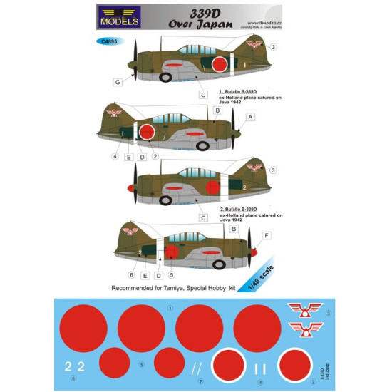 LF Models C4895 1/48 Brewster Model 339D over Japan
