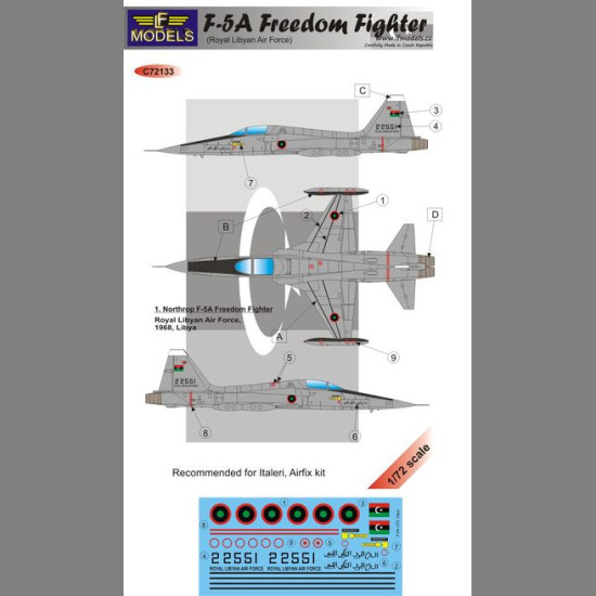 LF Models C72133 1/72 F-5A Freedom Fighter – Libya