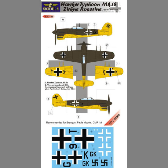 LF Models C72139 1/72 Hawker Typhoon Mk.I.b Z.Rosarius