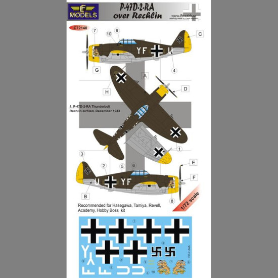 LF Models C72140 1/72 Republic P-47D-2-RA Thunderbolt over Rechlin