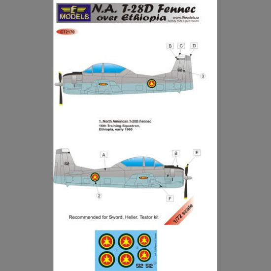 LF Models C72170 1/72 N.A. T-28D Fennec over Ethiopia