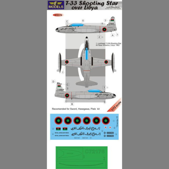 LF Models C72176 1/72 T-33 Shooting Star over Libya LF Models C72176 1/72 T-33 Shooting Star over Libya