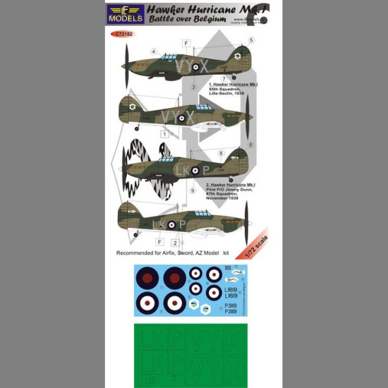 LF Models C72182 1/72 H.Hurricane Mk.I. Battle over France part I. LF Models C72182 1/72 H.Hurricane Mk.I. Battle over France part I.