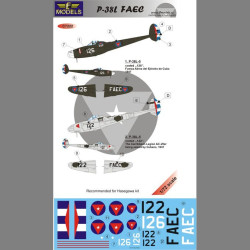 LF Models C7222 1/72 P-38L Cuba 1947