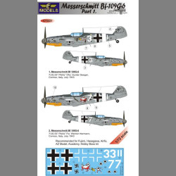 LF Models C72221 1/72 Messerschmitt Bf 109G-6 Comiso cartoon part 1.