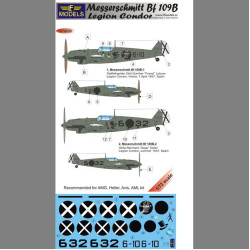 LF Models C72233 1/72 Messerschmitt Bf 109B Legion Condor