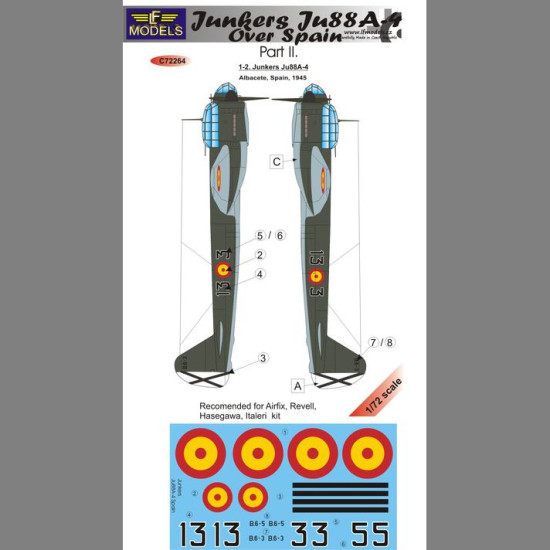 LF Models C72264 1/72 Junkers Ju 88A-4 over Spain part 2