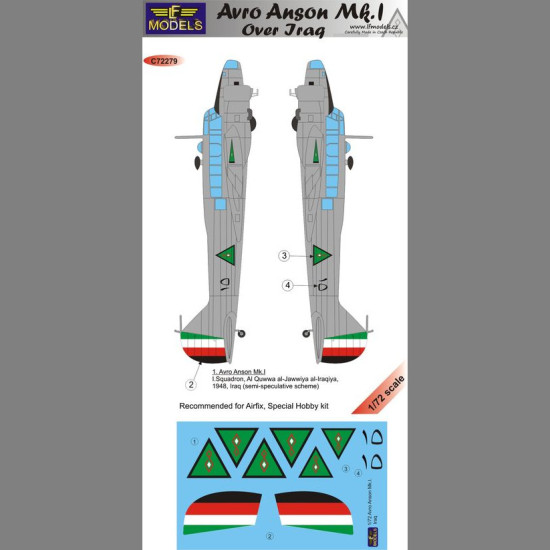 LF Models C72279 1/72 Avro Anson Mk.I. over Iraq LF Models C72279 1/72 Avro Anson Mk.I. over Iraq