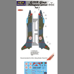 LF Models C72280 1/72 G.91R Gina Portuguese service part.1