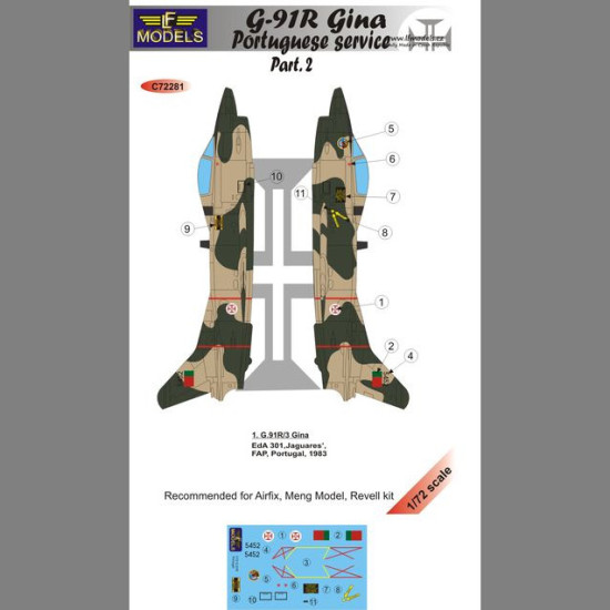 LF Models C72281 1/72 G.91R Gina Portuguese service part.2