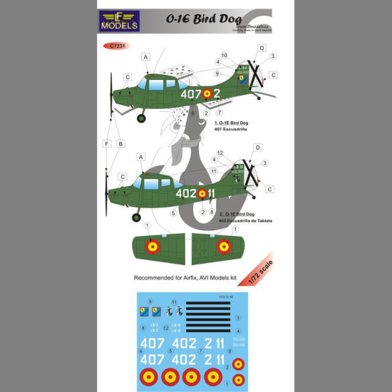 LF Models C7231 1/72 Cesna O-1E Spain
