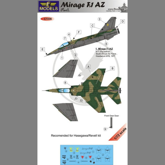 LF Models C7236 1/72 Mirage F.1AZ S. Africa part I