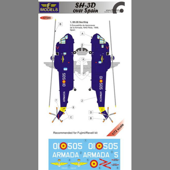 LF Models C7245 1/72 Sikorsky SH-3D over Spain