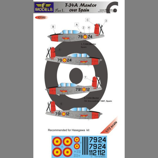 LF Models C7252 1/72 T-34A Mentor over Spain I.