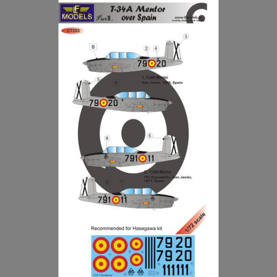 LF Models C7253 1/72 T-34A Mentor over Spain II.