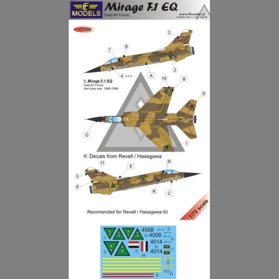 LF Models C7259 1/72 Mirage F.1 EQ Iraqi AF
