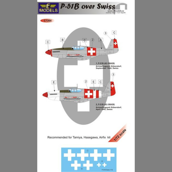 LF Models C7264 1/72 P-51B over Swiss