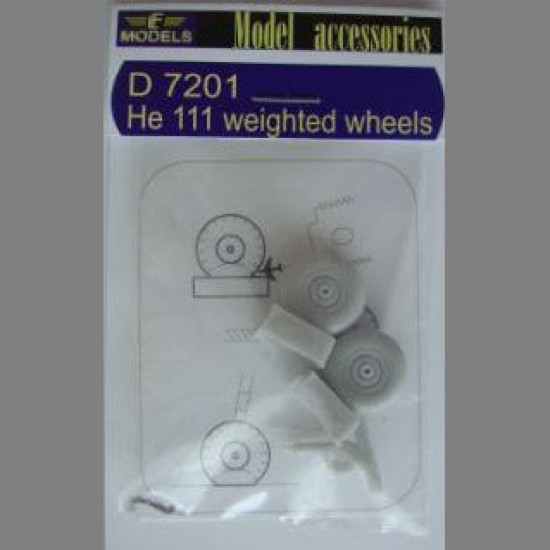 LF Models D7201 1/72 Heinkel He 111 weighted wheels