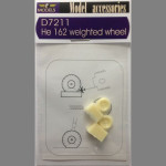 LF Models D7211 1/72 Heinkel He 162 weighted wheels