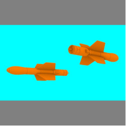 LF Models 3D4806 1/48 AS.12 missile 2pcs