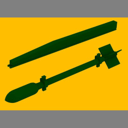 LF Models 3D4810 1/48 RP-3 rocket (3") including launched pod set (6pcs)