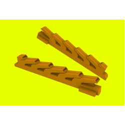 LF Models 3D7203 1/72 Messerschmitt Bf 109E-1/3/4/7 exhaust stacks (AZ Model)