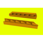 LF Models 3D7205 1/72 Messerschmitt Bf 109G/K exhaust stacks (Fine Molds)
